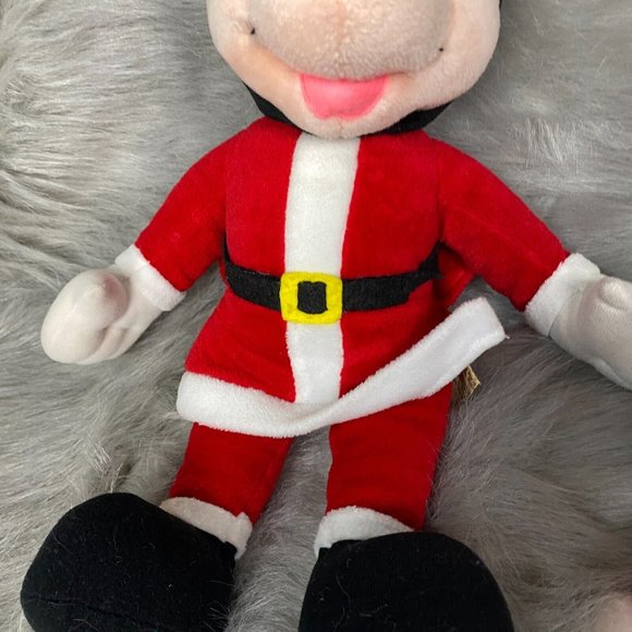 Vintage Mickey Mouse & Minnie Mouse Christmas Plush Set of 2 Applause 17" Tall - Picture 4 of 12